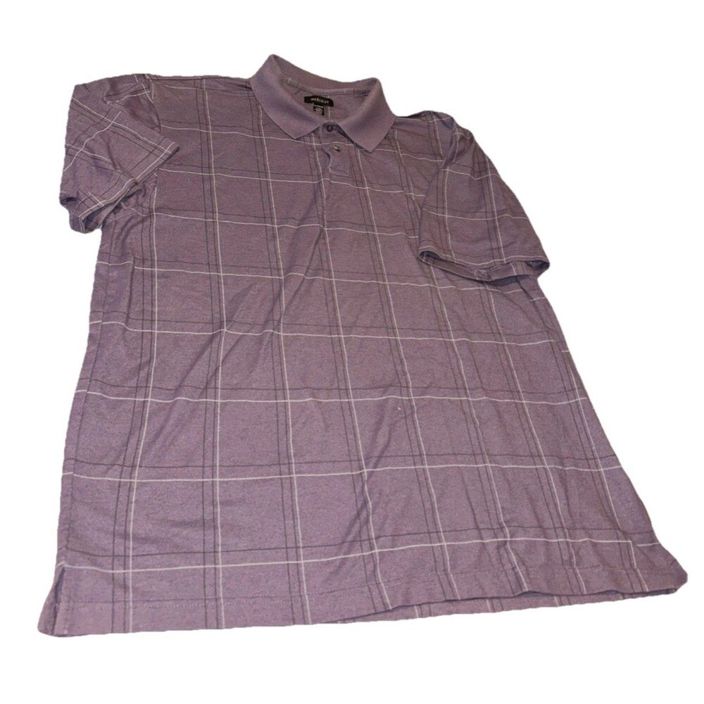 Van Heusen XL Collared Purple Polo Short Sleeve Shirt